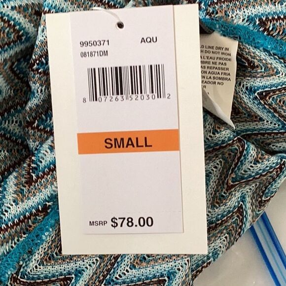 BECCA NWT WOMENS SMALL PANTS SWIMSUIT COVER UP WIDE OPEN SLIT LEG SHEER - Picture 5 of 6